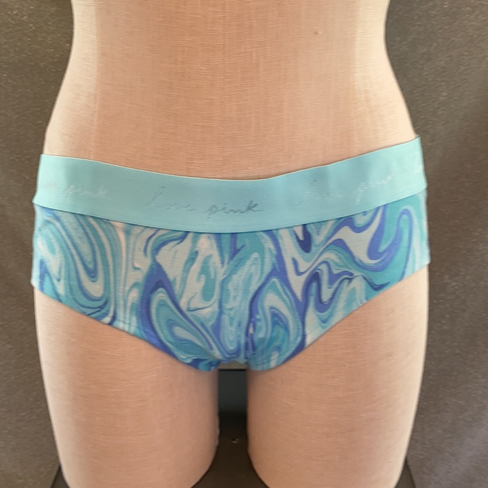 PINK Victoria's Secret XL Logo Hipster Marble Print Panty